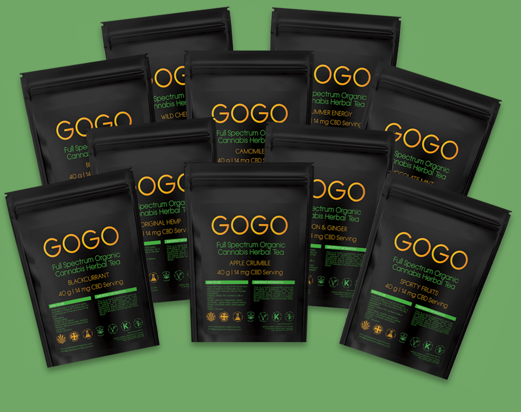 CBD Tea Range UK - GOGO Green Organics